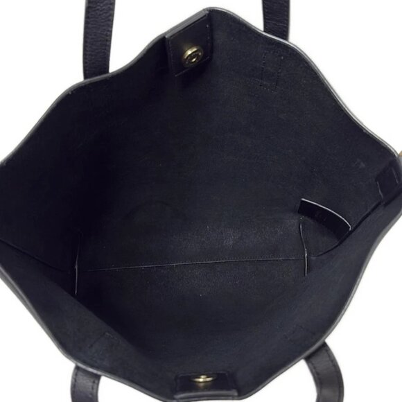 SAINT LAURENT PARIS Toy Shopping Black Leather - Tote Bag 328-061025 - Picture 8 of 9